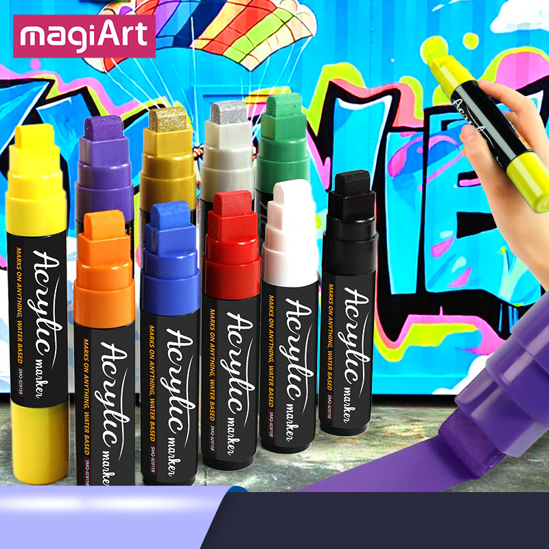 Art Craft Jumbo - 10 Renkli Jumbo Kalıcı Renkli Akrilik
