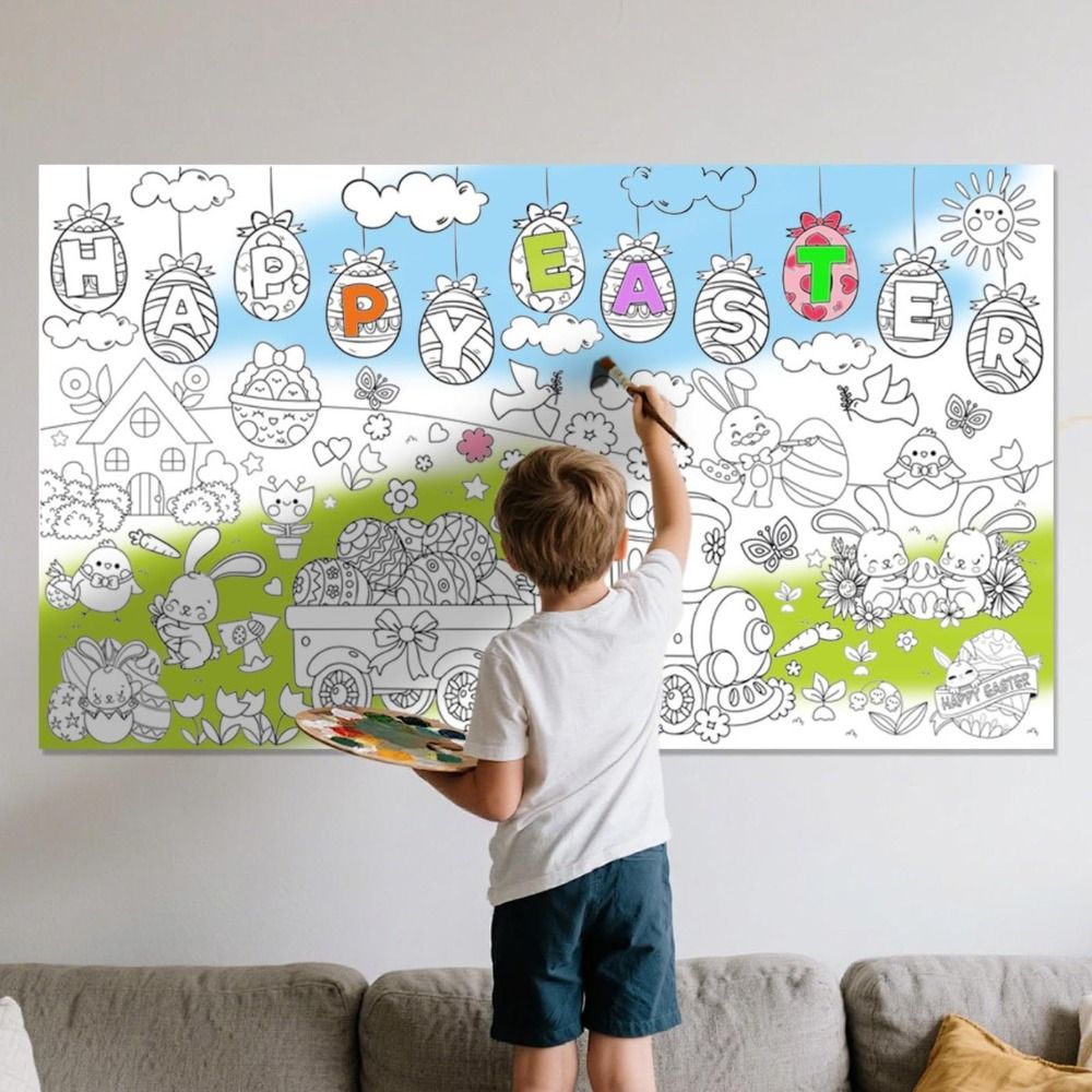 Art Craft Jumbo - Kendin Yap Paskalya Dev Boyama Posteri