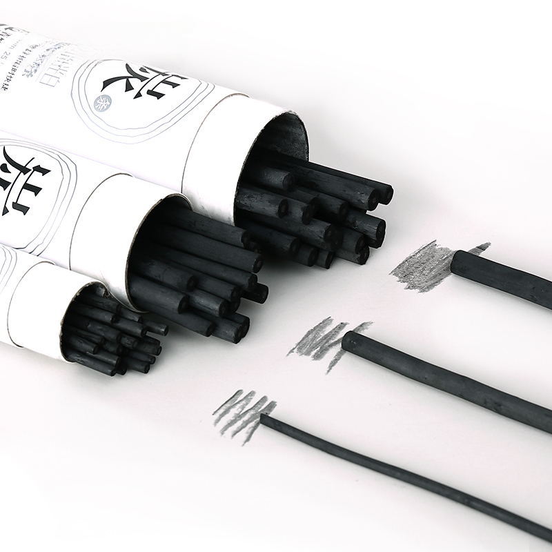 Sketching Charcoal Set - 25 adet asma kömür çubukları, söğüt