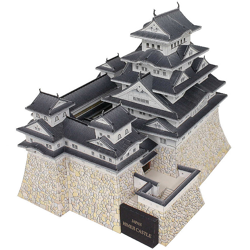 Art Craft Cardboard - Japonya Himeji kale 3D kağıt modeli