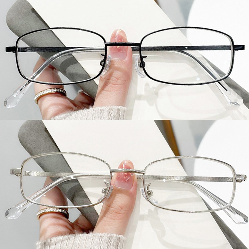 Art Craft Glasses - Harajuku Metal Kare Çerçeve Gözlük Y2K