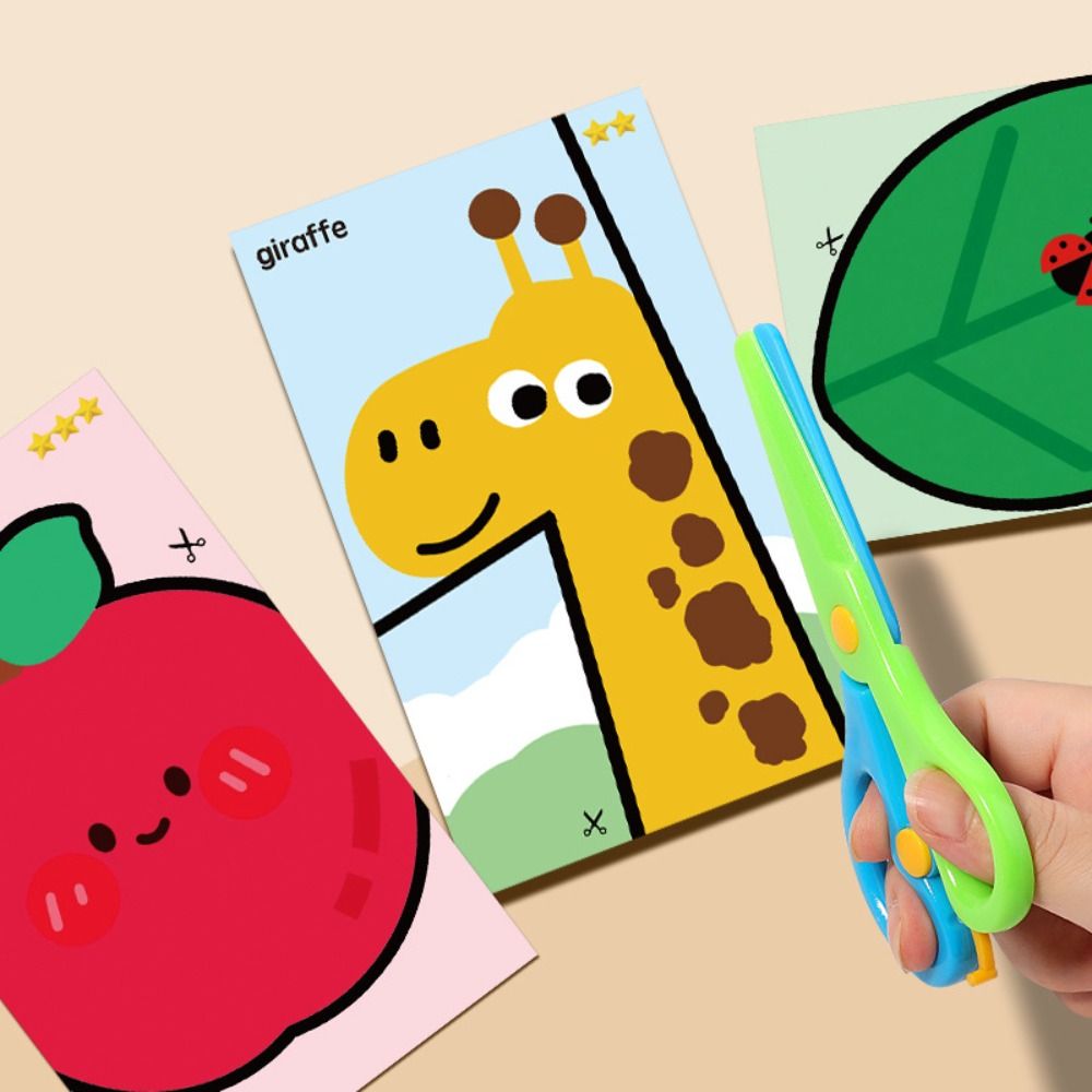 Art Craft For Preschoolers - Güvenlik Çocukları Kağıt Kesim Kitleri Aletli