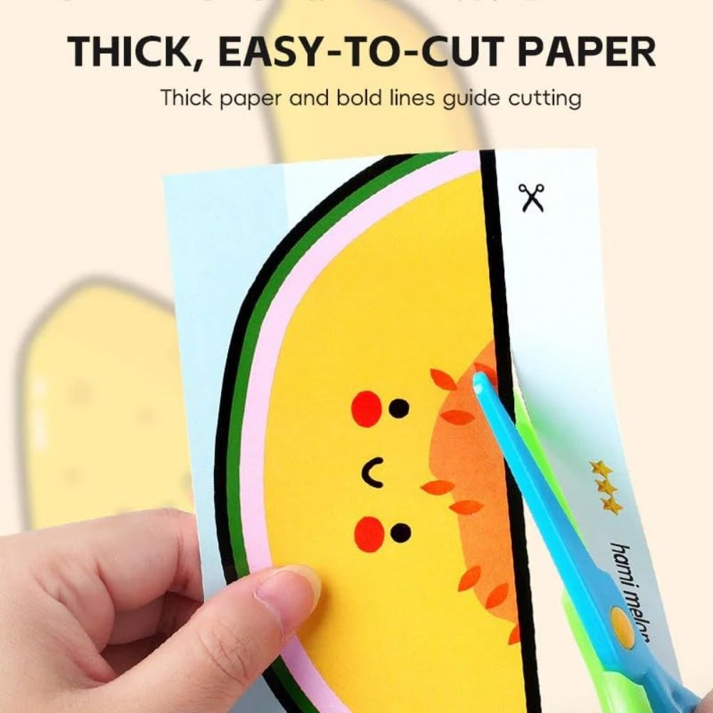 Art Craft Using Paper - Güvenli Çocuklar İçin Kağıt Kesim Kitleri,