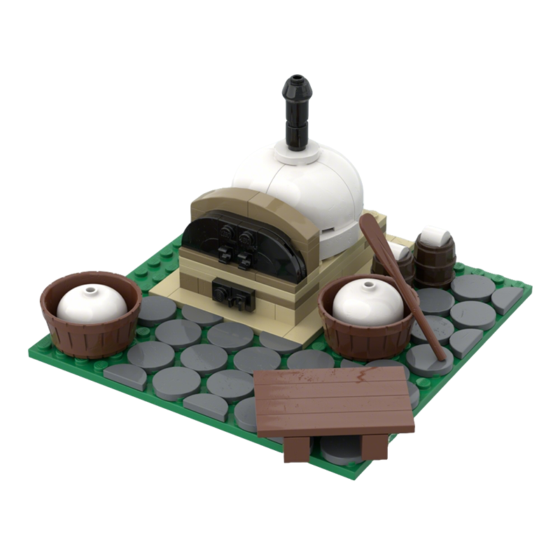 Art Craft Bakery - 115 parça MOC Açık Hava Fırın