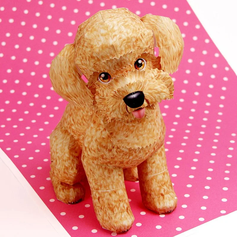 Art Craft Cardboard - Oyuncak Kaniş Köpek Katlanır Origami Sanat