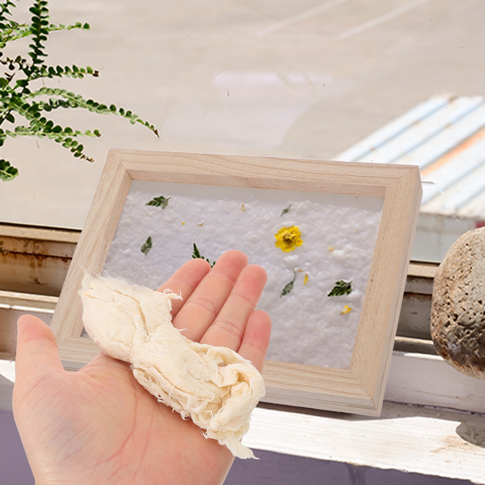 Art Craft Using Paper - Çocuklar İçin Doğal Ahşap Hamuru Kullanarak