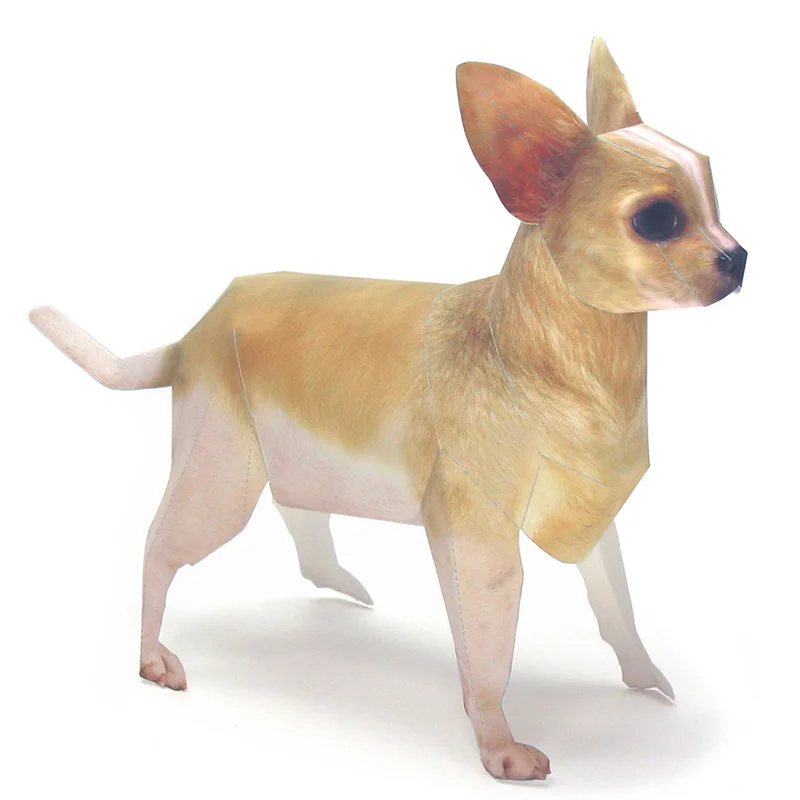 Art Craft Cardboard - Chihuahua Köpek Origami Sanat Pet Kağıt