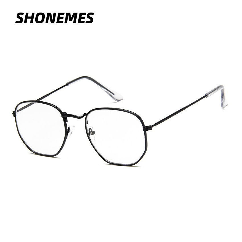 Art Craft Glasses - SHONEMES Altıgen Gözlük Metal Çerçeve Vintage