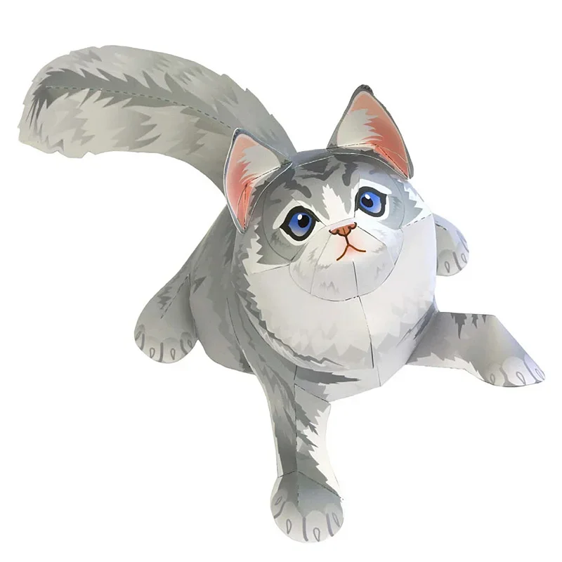 Art Craft Cardboard - Maine Coon Kedisi Katlanır Origami Sanatı