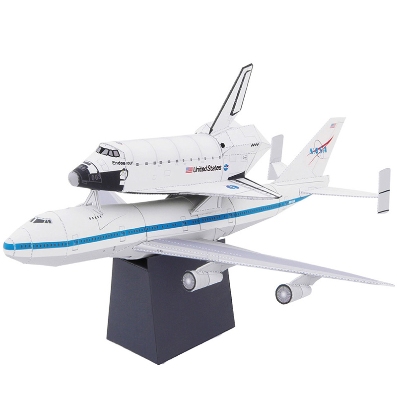 Art Craft Cardboard - Boeing 747 servis gemisi uçak katlanır