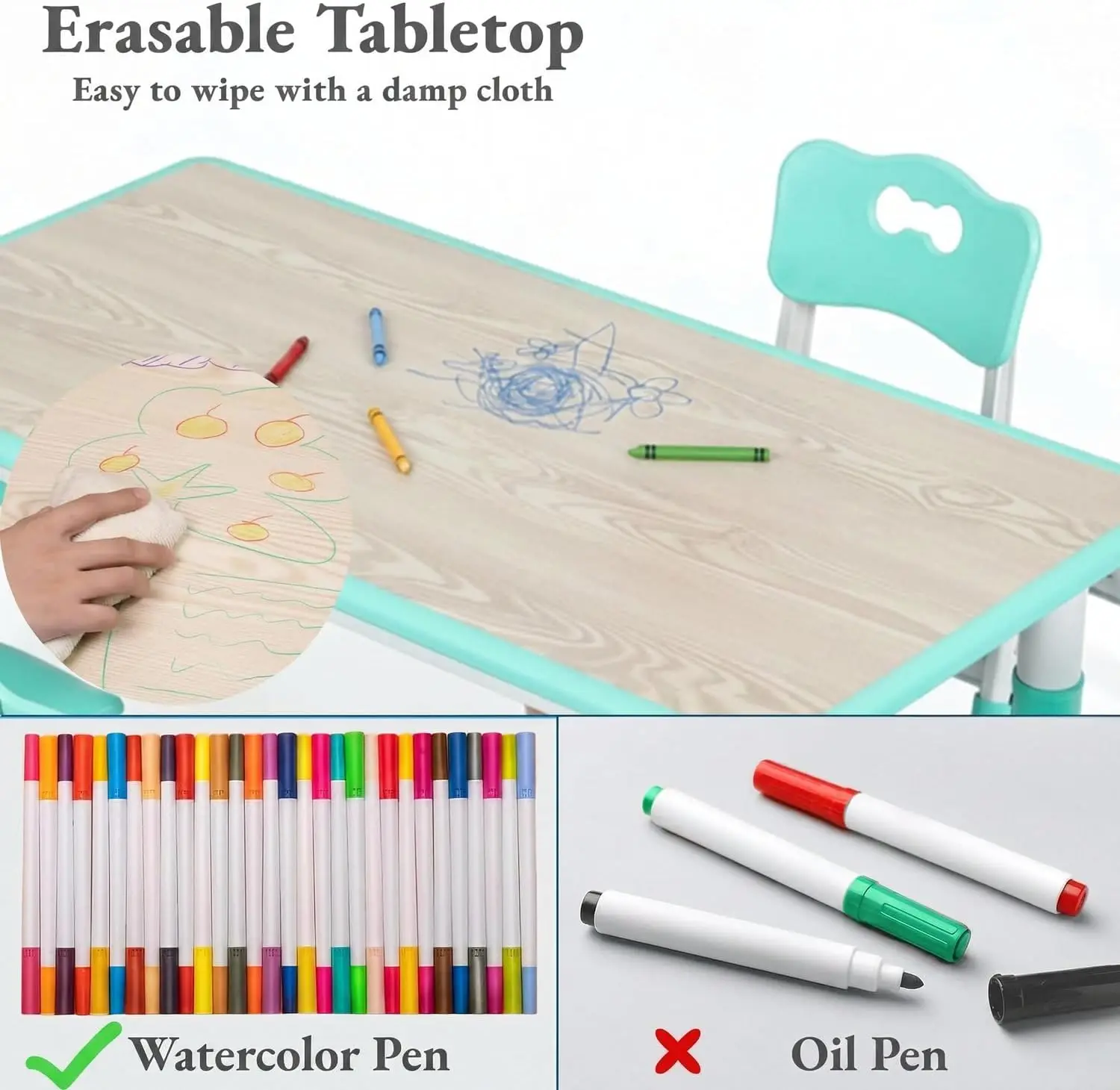 Çocuk Masası ve 6 Sandalye Set - Art Craft For Preschoolers incelemesi ve fiyatı