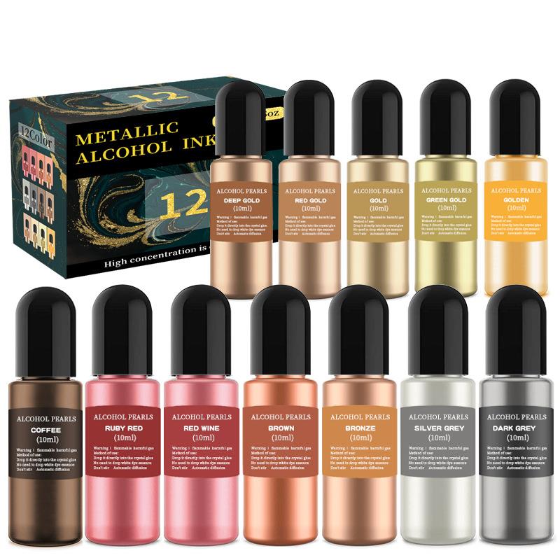 1 takım Reçine Pigment Kiti Sa - Alcohol Ink Set incelemesi ve fiyatı
