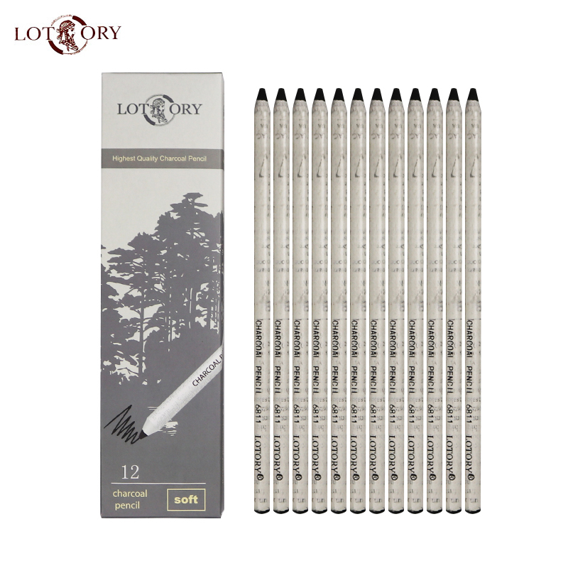 LOTORY 12 adet Siyah Kroki Köm - Sketching Charcoal Set incelemesi ve fiyatı