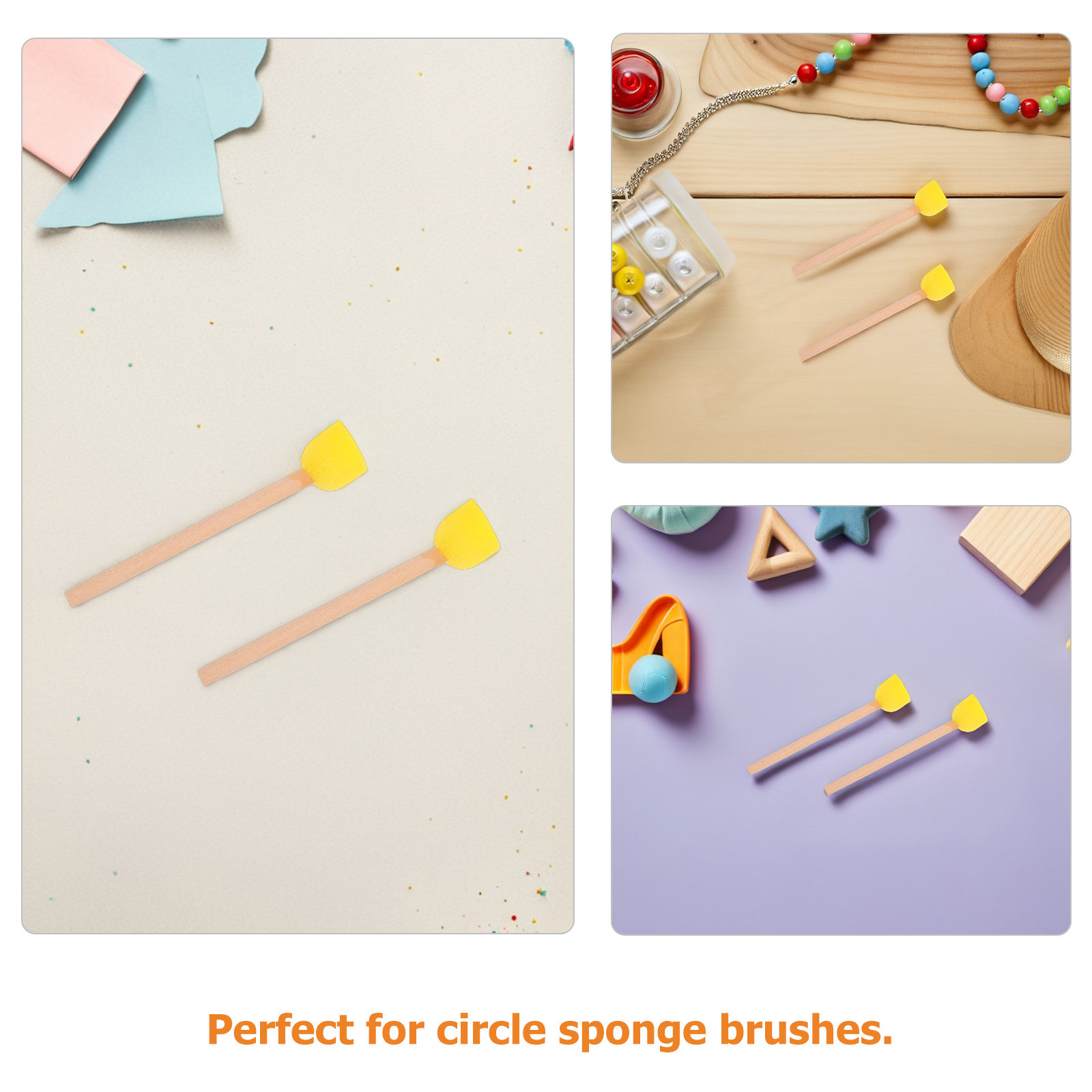 80 Adet Yuvarlak Sünger Fırçal - Art Craft For Preschoolers incelemesi ve fiyatı