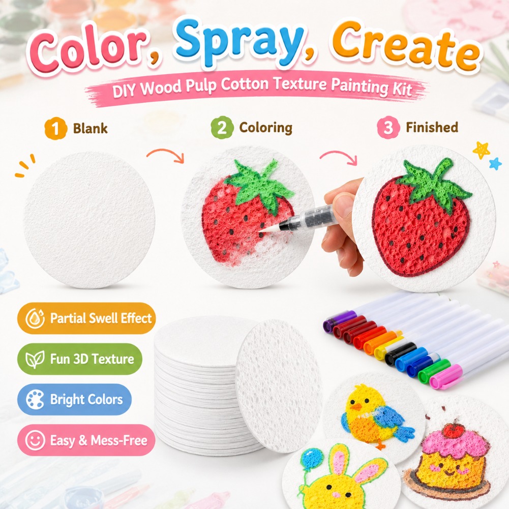 3D Kabarık Köpük Boyama Kağıdı - Art Craft Using Paper incelemesi ve fiyatı