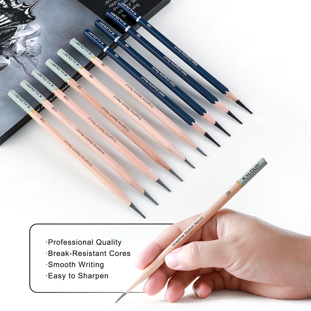 KALOUR 25/22 adet Eskiz Kalem  - Sketching Charcoal Set incelemesi ve fiyatı