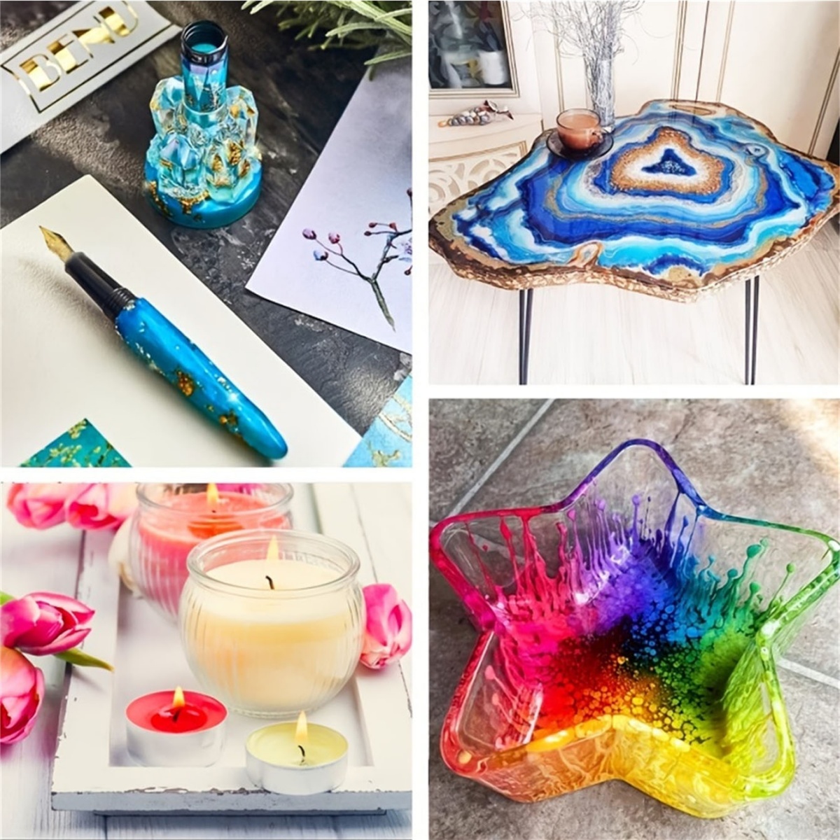 10 Renk/Set Yarı Saydam Konsan - Alcohol Ink Set incelemesi ve fiyatı