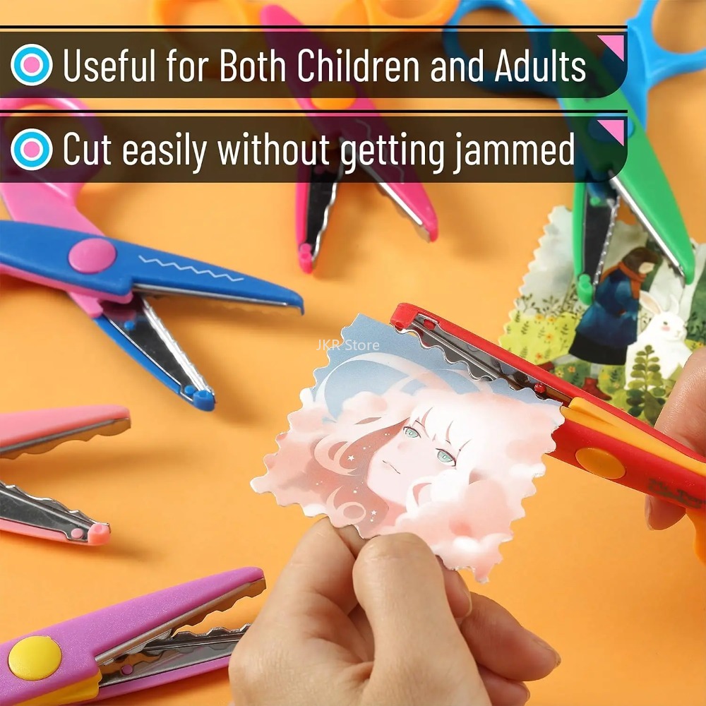 Dekoratif Dalgalı Makas 6 adet - Art Craft Using Paper incelemesi ve fiyatı