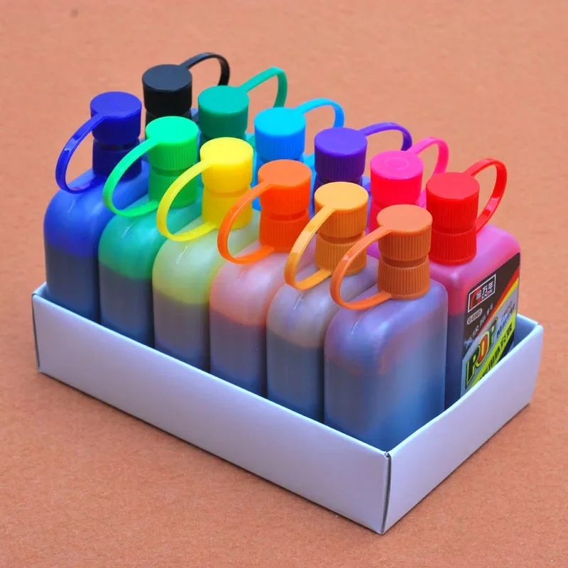 12 renk 25ml şişelenmiş işaret - Alcohol Ink Set incelemesi ve fiyatı