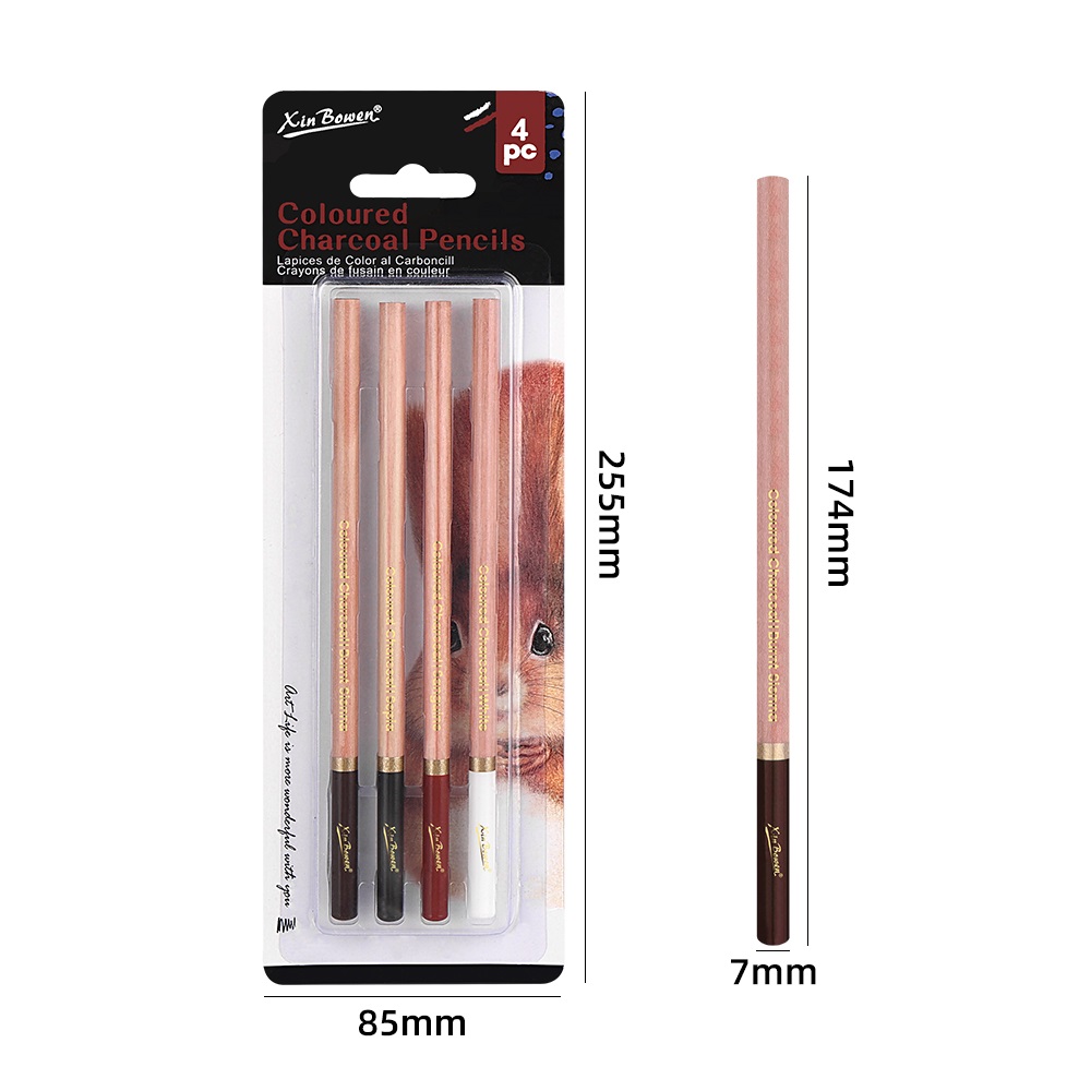 4 Adet Profesyonel Kroki Kömür - Sketching Charcoal Set incelemesi ve fiyatı