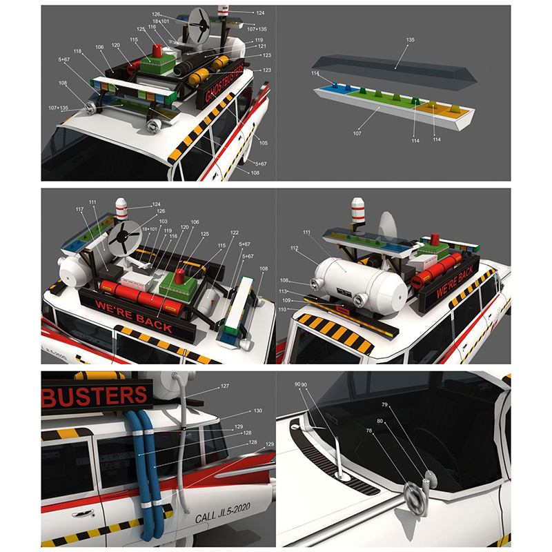 Ghostbusters araba Ecto-1A 1:2 - Art Craft Cardboard incelemesi ve fiyatı