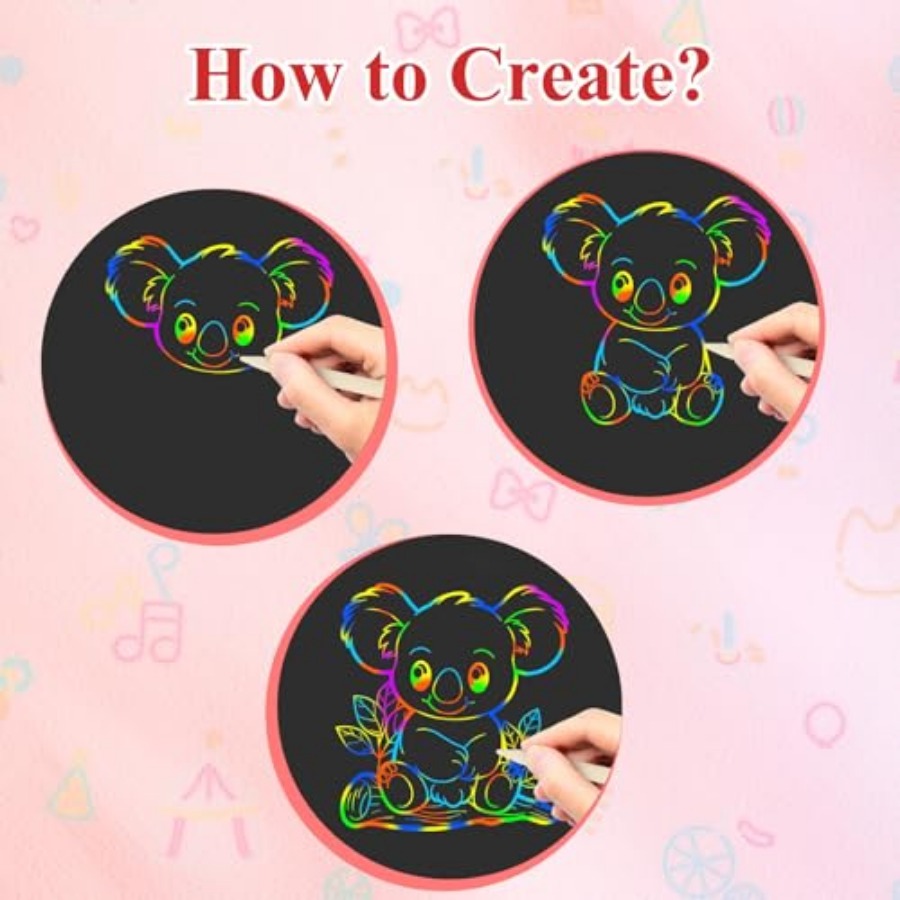 Scratch Paper Art Crafts Gençl - Art Craft 2 Year Olds incelemesi ve fiyatı