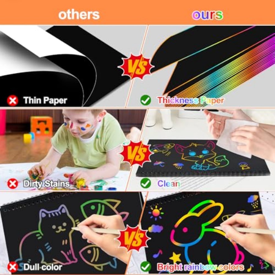 Scratch Paper Art Crafts Gençl - Art Craft 2 Year Olds incelemesi ve fiyatı
