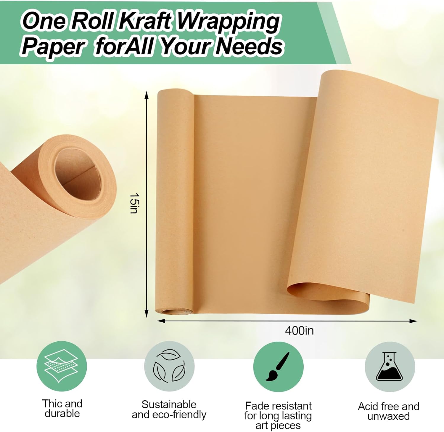 10M Kahverengi Kraft Kağıt Hed - Art Craft Recycled Materials incelemesi ve fiyatı
