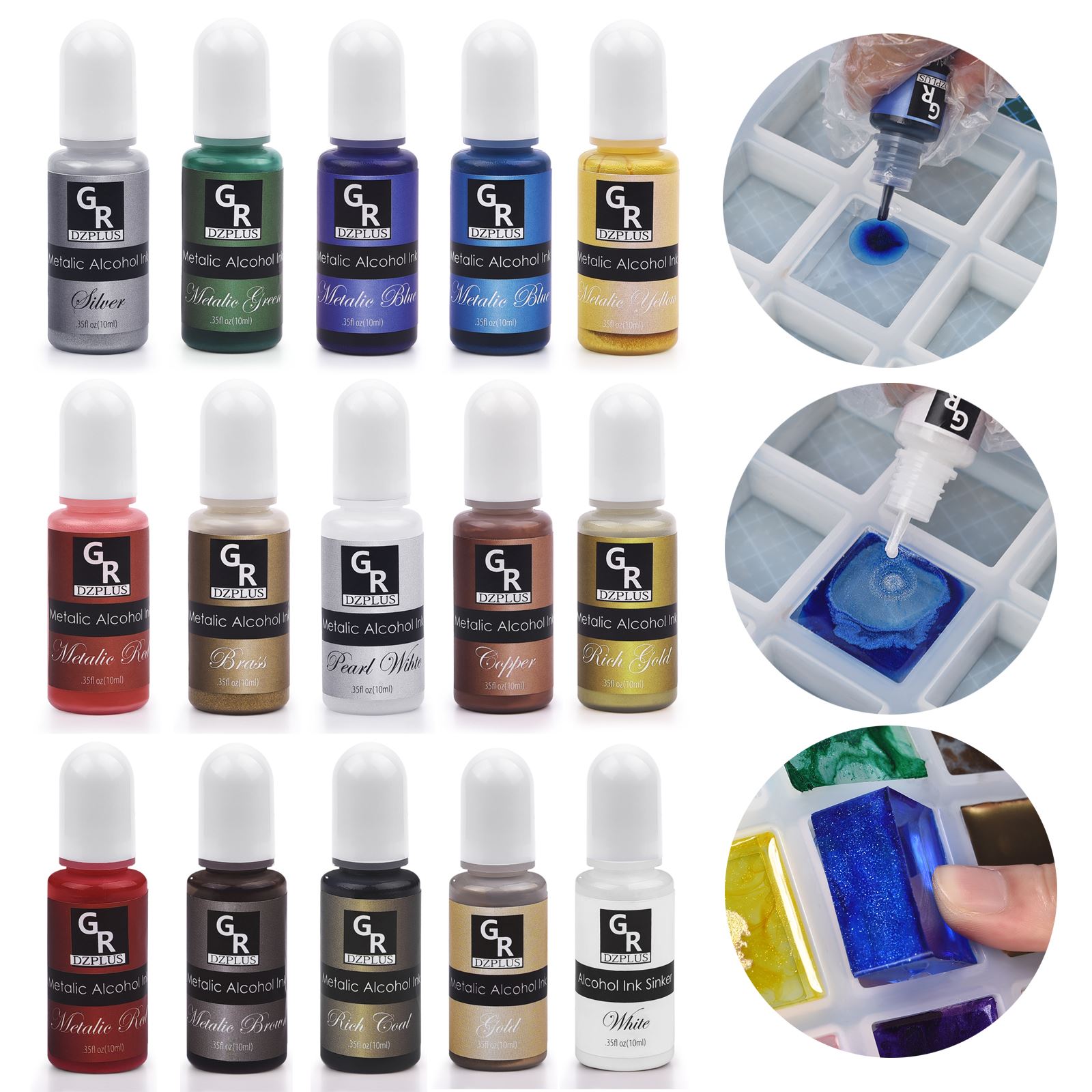 1 takım Reçine Pigment Kiti Sa - Alcohol Ink Set incelemesi ve fiyatı